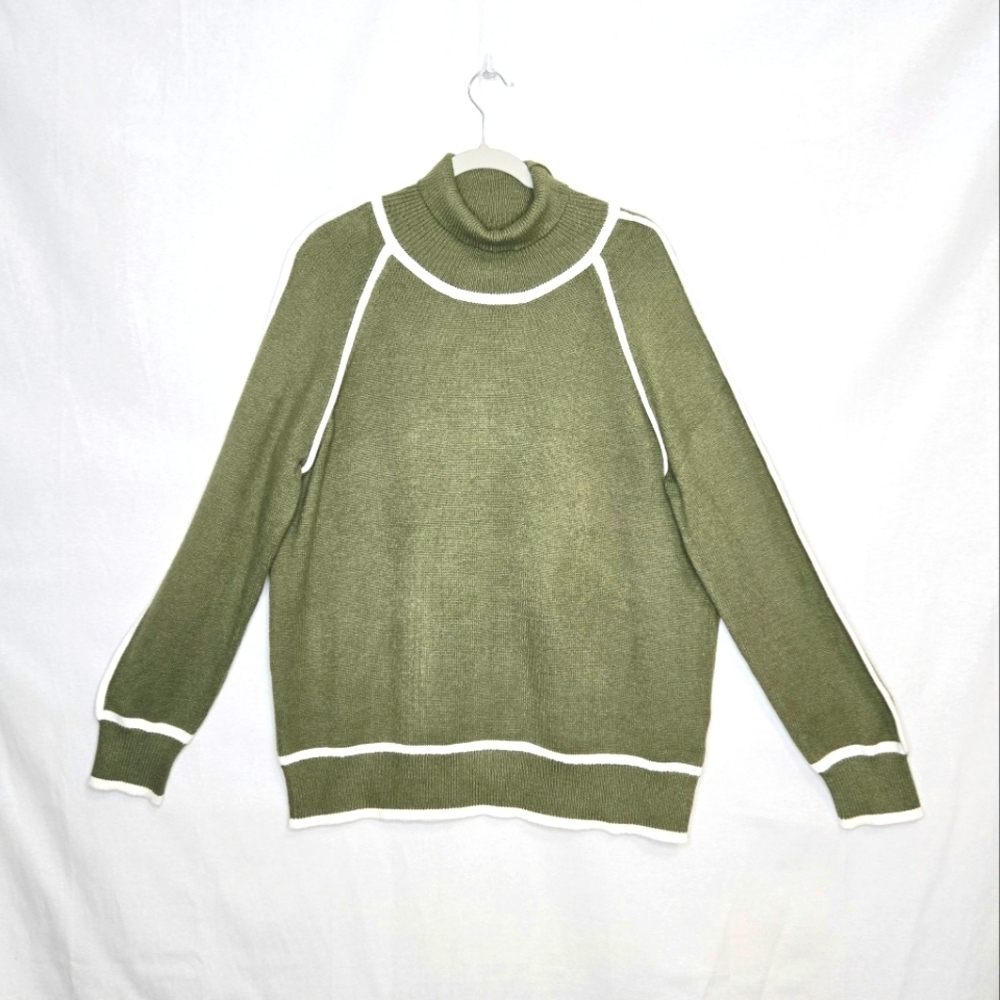Evaless turtleneck Sweater. Green. XL